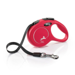 Flexi Classic Red jalutusrihm koertele, Punane,  S (5 m)