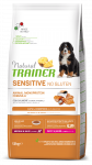 Natural Trainer Sensitive Puppy Medium & Maxi Salmon kuivtoit l&otilde;hega noortele kutsikatele, 3 kg