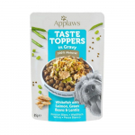 Applaws Taste Toppers kuivtoidu maitseaine valge kala, l&otilde;he ja k&ouml;&ouml;giviljadega koertele, 85 g