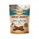 Carnilove Meat Jerky Duck & Herring Fillet maiuspalad koertele, 100 g