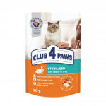 Club 4 Paws Premium k&uuml;&uuml;likukonservid tarretises steriliseeritud kassidele, 80 g