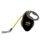Flexi Giant Neon S/M jalutusrihm keskmist t&otilde;ugu koertele, Must, S/M (8 m)
