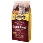 Carnilove Fresh Chicken & Rabbit kuivs&ouml;&ouml;t kassidele, 400 g