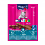Vitakraft Cat Stick maiustused lesta ja Omega 3-ga kassidele, 18 g