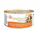 Applaws Cat Chicken Breast & Pumpkin konserv kana ja k&otilde;rvitsaga kassidele, 70 g