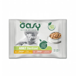 Oasy Multipack gulja&scaron;&scaron; kanaliha ja l&otilde;hega steriliseeritud kassidele, 4 x 85 g