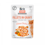 Brit Care Cat Fillets in Gravy Choice Chicken kanakonserv kassidele, 85 g