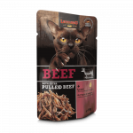 Leonardo Pulled Beef konserv veise ja rebitud veiselihaga kassidele, 70 g