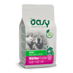 Oasy Adult Medium & Large Wild Boar kuivtoit ulukilihaga koertele, 2,5 kg