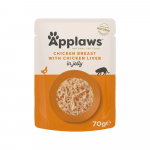 Applaws Cat Pouch in Jelly kanaliha ja maksaga gulja&scaron;&scaron; kassidele, 70 g