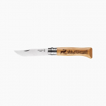 Opinel N&deg;08 roostevabast terasest tamme loom hirv