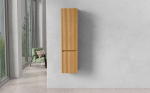 Vannitoa k&uuml;lgkapp, 30 x 28 x 120 cm, soe tamm, kahe uksega, 3 riiuliga