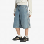 adidas Mid Rise Denim Jorts Worn Blue Denim - Suurus 8 (KQ6478 L&uuml;hikesed p&uuml;ksid)