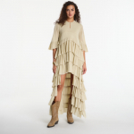 Sukienka AllSaints Cavarly Ssmaxi Dress Haze Green - Suurus 8 (W188DE Haze Green Kleidid)
