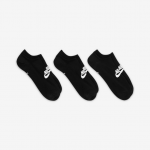 Nike Sportswear Everyday Essential No-Show kojinės (3 poros) - Suurus L (DX5075-010 Sokid)