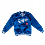 Mitchell & Ness MLB Sideline Pullover Satin Jacket Los Angeles Dodgers - Suurus L (OJPO4996-LADYYPPPROYA-EX Džemprid)