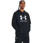 Under Armour Rival Fleece Logo Hood Black - Suurus L (1379758-001 Džemprid)