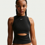 Nike Sportswear Chill Knit Women's Tight Ribbed Tank Top Black/ Sail - Suurus L (IF0238-010 T-s&auml;rgid)