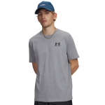 Under Armour Sportstyle Left Chest Short Sleeve T-Shirt Gray - Suurus L (1326799-036 T-s&auml;rgid)