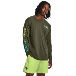 Under Armour Project Rock Brahma Ls Marine Od Green - Suurus L (1379840-390 T-s&auml;rgid)