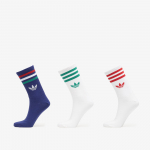 adidas 3-Stripes Crew Socks 3 Pairs Victory Blue/ White/ White - Suurus L (KR5155 Sokid)