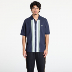 FRED PERRY Panelled Button Through Polo S Dark Airforce - Suurus L (M8522 738 T-s&auml;rgid)