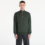 FRED PERRY Half Zip Sweatshirt Court Green/ Snow White/ Navy - Suurus L (M3574 53A Džemprid)