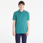 FRED PERRY Twin Tipped Fred Perry Shirt Deep Mint/ Snow White/ Soho Eclipse - Suurus L (M3600 03B T-s&auml;rgid)