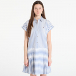 Sukienka Tommy Hilfiger Poplin Pleated Short Ss Dress White Banker Stp Ecru Brisk Blue - Suurus L (WW0WW48941 0AB Kleidid)