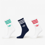 adidas 3-Stripes Crew Socks 3-Pack White/ Black/ Black - Suurus L (JV7408 Sokid)