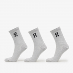 On Logo Sock High 3-Pack Heather Gray - Suurus L (2UF10311732 U Sokid)