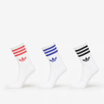 adidas 3-Stripes Crew Socks 3-Pack White/ Black/ Clear Pink - Suurus L (JV7404 Sokid)
