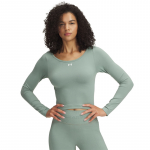 Under Armour Vanish Seamless LS Tee Silica Green/ White - Suurus L (1379150-348 T-s&auml;rgid)