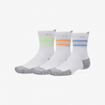 Under Armour Velociti Run Cush 3-Pack Crew White - Suurus L (1387043-103 Sokid)