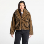 Urban Classics Ladies Short Faux Fur Jacket Brown/ Black - Suurus L (TB8120-01591 Joped)