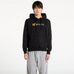 Alpha Industries Alpha Label Hoodie Black - Suurus L (118331-03 Džemprid)