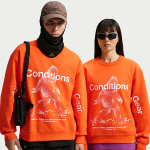 Nike ACG "Tuff Fleece" Men's Therma-FIT Pullover Crew-Neck Sweatshirt Safety Orange - Suurus L (IF1490-819 Džemprid)