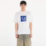 FRED PERRY Box Graphic T-Shirt Snow White - Suurus L (M2404 129 T-s&auml;rgid)