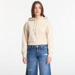 Guess Jeans Ls Hooded Leaves Crop Sweatshirt Pearl Oyster - Suurus L (W6GQ05K3047-G1M5 Džemprid)