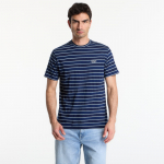 GUESS Cn Ss Indigo Stripes Embro Tee Dark Indigo White St - Suurus L (M6GI12K2993-SB05 T-s&auml;rgid)
