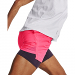 Under Armour Run Stamina 2In1 Short Pink - Suurus L (1376759-683 L&uuml;hikesed p&uuml;ksid)