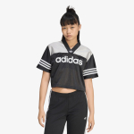 adidas Crop Jersey Black/ Grey Two/ White - Suurus L (KQ6427 T-s&auml;rgid)