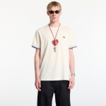 Fred Perry Twin Tipped Cuff T-Shirt Ecru - Suurus L (M2396 91B T-s&auml;rgid)