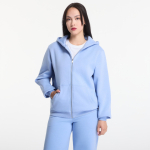 Urban Classics Fluffy Zip Hoody Powder Blue - Suurus L (TB7286-18327 Džemprid)