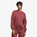 adidas Essentials Crew Long Fleece Sweatshirt Quiet Crimson - Suurus L (KT2279 Džemprid)