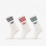 adidas 3 Stripes Crew Socks 3 Pairs Night Indigo/ Team Victory Red/ Collegiate Green - Suurus L (KQ9033 Sokid)