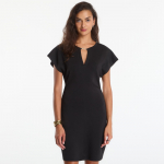 Sukienka GUESS Ss V-Neck Morgana Scuba Mini Dress Jet Black - Suurus L (W6YK18K4371-JBLK Kleidid)