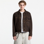 Vans Check 5 Denim Trucker Jacket Black/ Vintage Cocoa - Suurus L (VN000UB4HTP1 Joped)