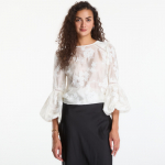 Guess Jeans Ls Brigitte Embro Top Cream White - Suurus L (W6YH28W2950-G012 T-s&auml;rgid)