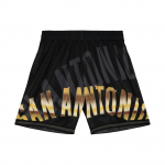 Mitchell & Ness NBA Big Face 4.0 Fashion Short San Antonio Spurs Black - Suurus L (PSHR1259-SASYYPPPBLCK L&uuml;hikesed p&uuml;ksid)